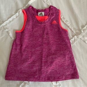 Adidas Kids Magenta and Coral Tank Top